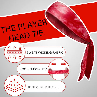 12 Pcs Dye Tie Headbands Adjustable Tie on Headband Elastic Sweat Sports Bandana Non Slip Sports Head Ties for Women Athletic Hair Head Band for Men Running Yoga Soccer Workout Accessories, 12 Colors Apparel & Accessories > Clothing Accessories > Bandanas & Headties Civaner   