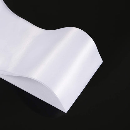 12 Pieces Blank Satin Sashes Plain Sashes Party Accessory for Graduation Wedding Party DIY Supplies(White) Apparel & Accessories > Clothing Accessories > Sashes Patelai   
