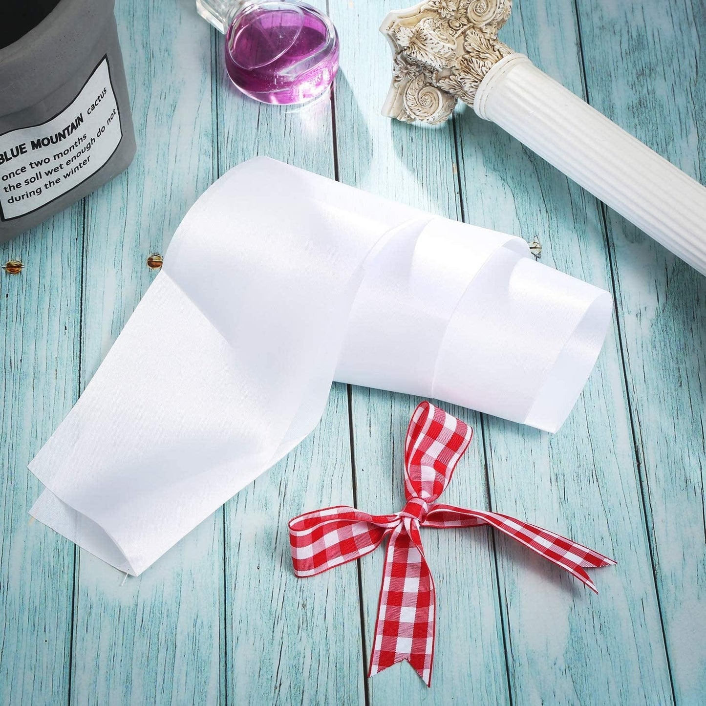 12 Pieces Blank Satin Sashes Plain Sashes Party Accessory for Graduation Wedding Party DIY Supplies(White) Apparel & Accessories > Clothing Accessories > Sashes Patelai   