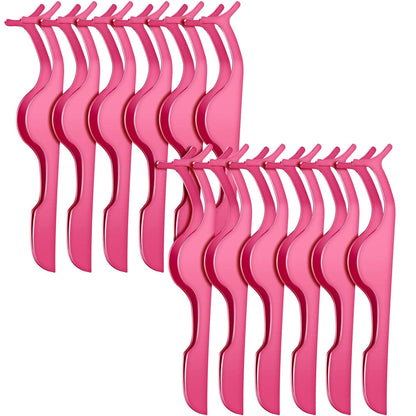12 Pieces False Eyelashes Applicator Tool Stainless Steel Eyelash Extension Tweezers Remover Clip Tweezers Nipper Eyelash Makeup Tools for Women Eyelash Application and Removal (Pink) Health & Beauty > Personal Care > Cosmetics > Cosmetic Tools > Makeup Tools Honoson   