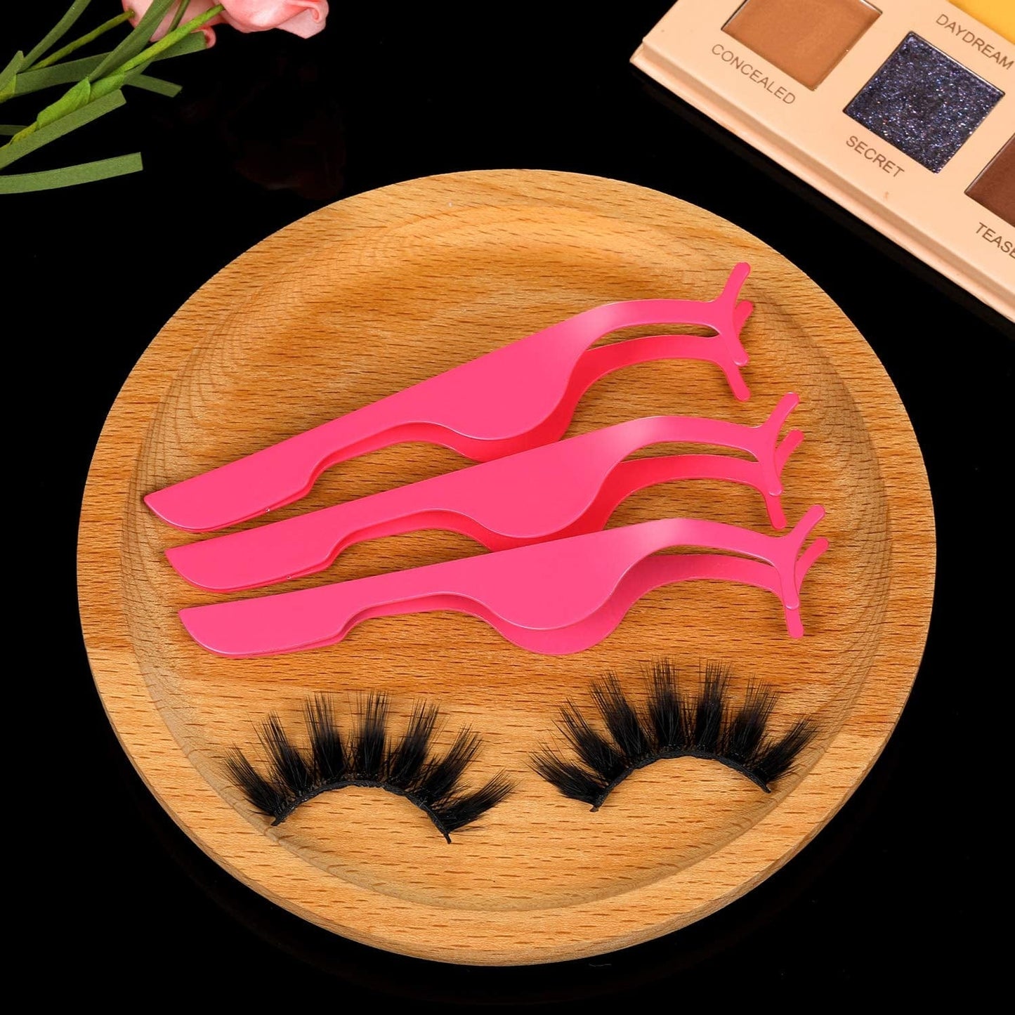 12 Pieces False Eyelashes Applicator Tool Stainless Steel Eyelash Extension Tweezers Remover Clip Tweezers Nipper Eyelash Makeup Tools for Women Eyelash Application and Removal (Pink) Health & Beauty > Personal Care > Cosmetics > Cosmetic Tools > Makeup Tools Honoson   