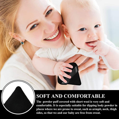 12 Pieces Powder Puff Face Triangle Makeup Puff for Loose Powder Soft Body Cosmetic Foundation Sponge Mineral Powder Wet Dry Makeup Tool(Black,Small) Health & Beauty > Personal Care > Cosmetics > Cosmetic Tools > Makeup Tools Maitys   