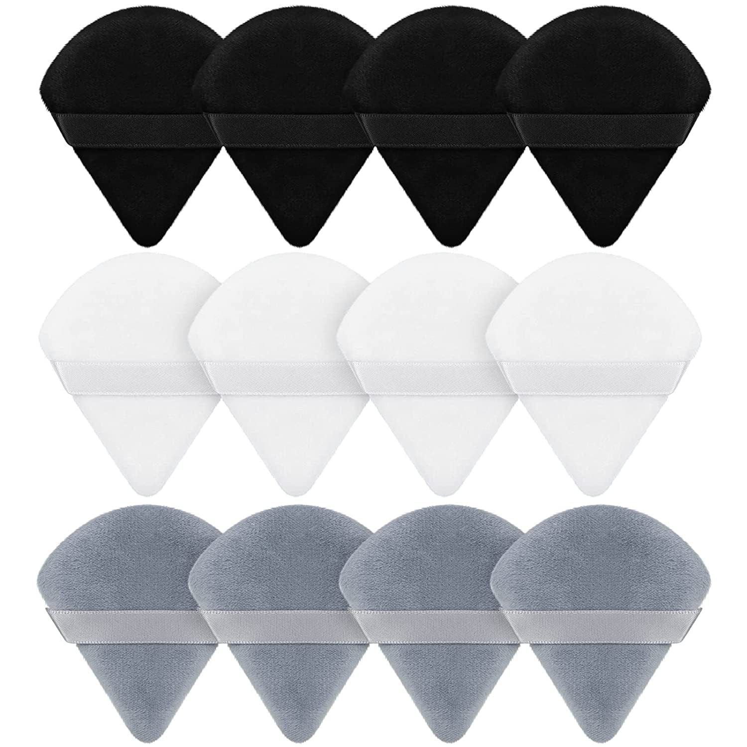 12 Pieces Powder Puff Face Triangle Makeup Puff for Loose Powder Soft Body Cosmetic Foundation Sponge Mineral Powder Wet Dry Makeup Tool(Black,Small) Health & Beauty > Personal Care > Cosmetics > Cosmetic Tools > Makeup Tools Maitys Black, Gray, White  