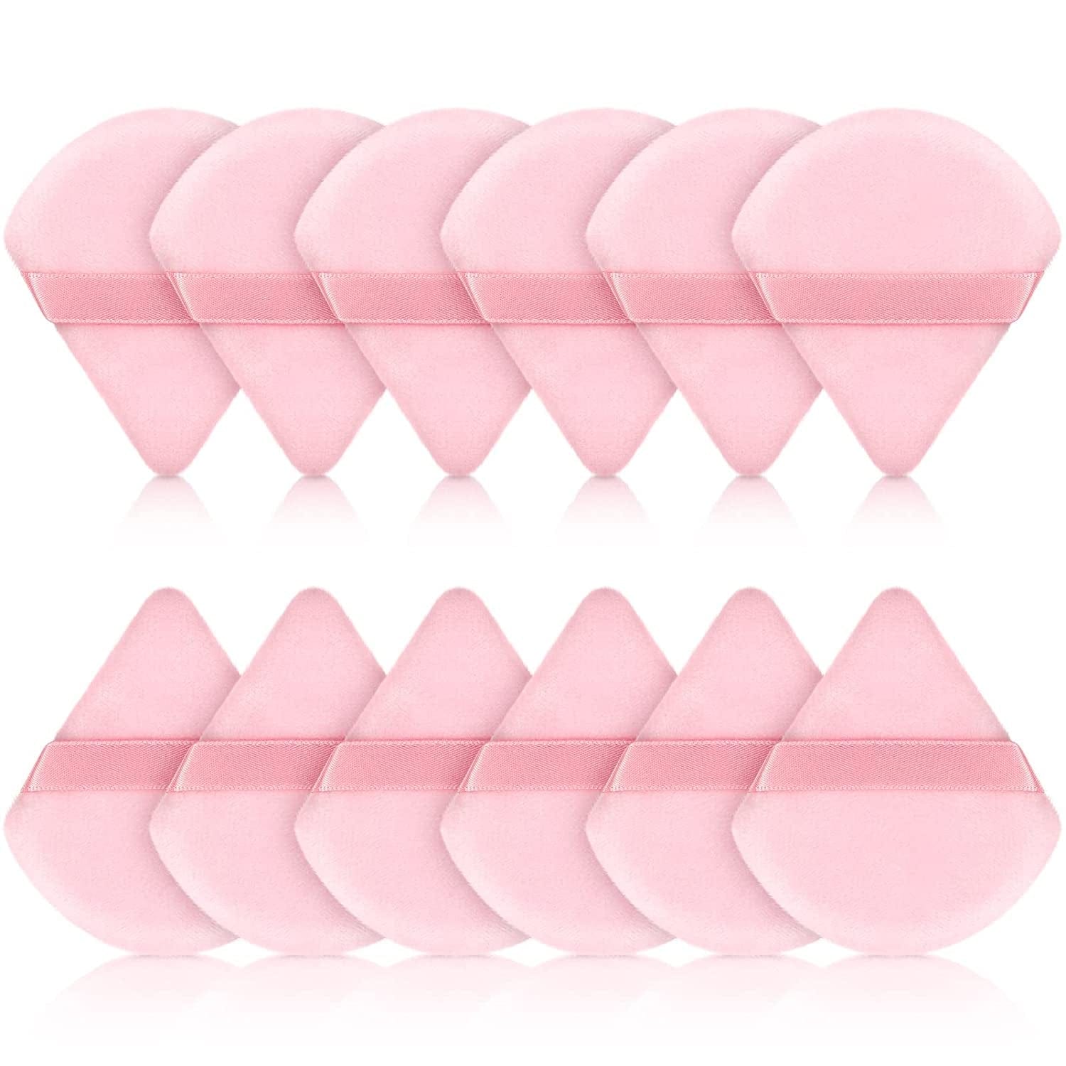12 Pieces Powder Puff Face Triangle Makeup Puff for Loose Powder Soft Body Cosmetic Foundation Sponge Mineral Powder Wet Dry Makeup Tool(Black,Small) Health & Beauty > Personal Care > Cosmetics > Cosmetic Tools > Makeup Tools Maitys Pink  