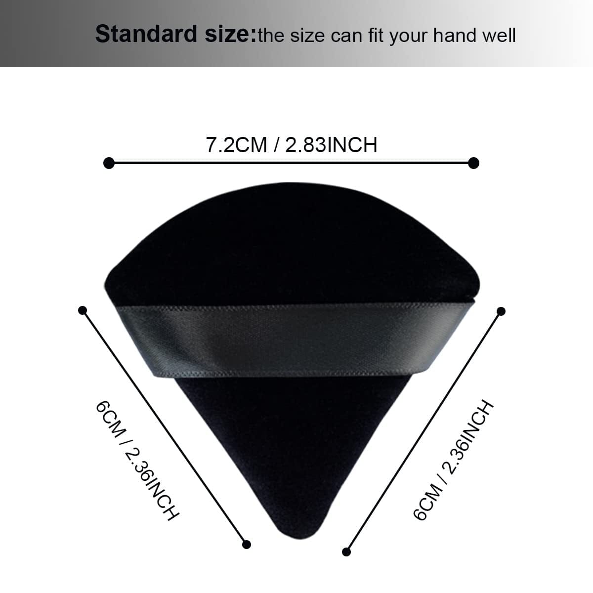12 Pieces Pure Cotton Face Powder Puff, Soft Triangle Makeup Puff for Loose Powder, Mineral Powder, Foundation, Blush, Body Cosmetic Makeup Tool(Black,White) Health & Beauty > Personal Care > Cosmetics > Cosmetic Tools > Makeup Tools yuntop   
