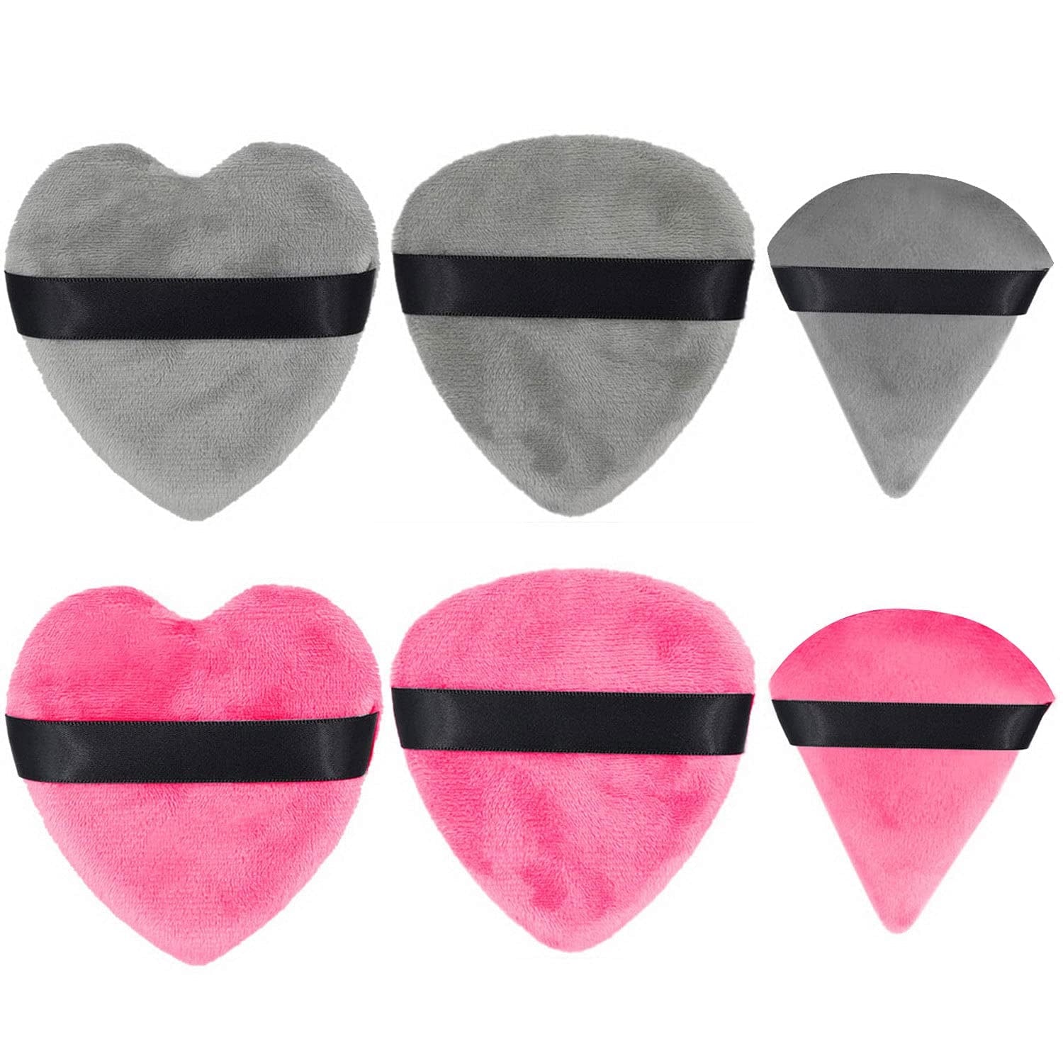 12 Pieces Triangle Powder Puff Makeup Sponge, Soft Velour Makeup Puff for Powder Black Makeup Sponge Powder Puffs Forface Powder Face Body Mineral Powder Makeup Tools Health & Beauty > Personal Care > Cosmetics > Cosmetic Tools > Makeup Tools Pimoys 6 piece  