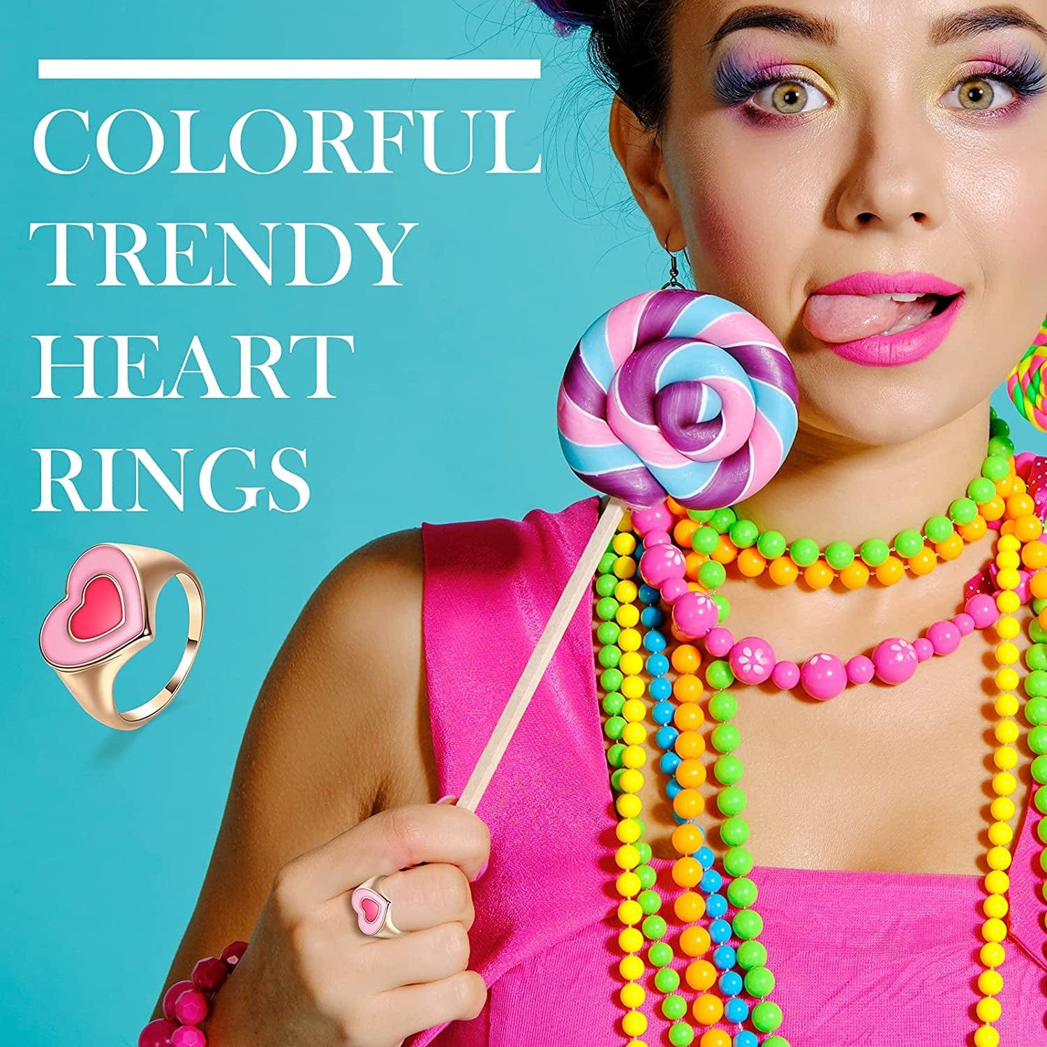 12 Pieces Y2K Rings Colorful Resin Acrylic Rings Chunky Rings Vintage Knuckle Rings Trendy Enamel Rings for Women Classic Style