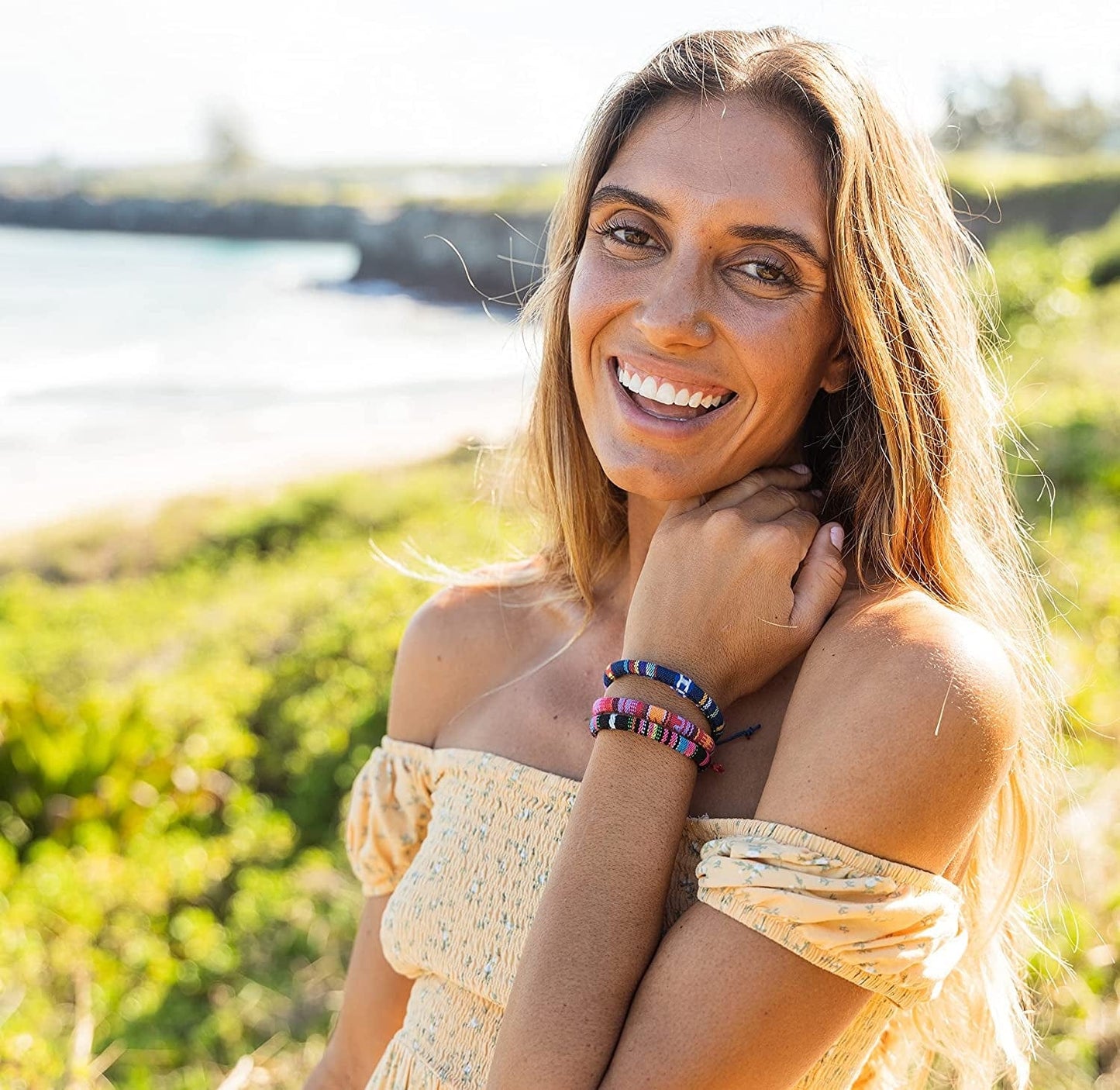 12 Woven Hippie Bracelets for Teen Girls, Adjustable VSCO Girl Braided String Friendship Bracelet for Women, Boho Braid Rope Surfer Jewelry for Men, Aesthetic Bracelets Stocking Stuffers for Teens Apparel & Accessories > Jewelry > Bracelets FROG SAC   