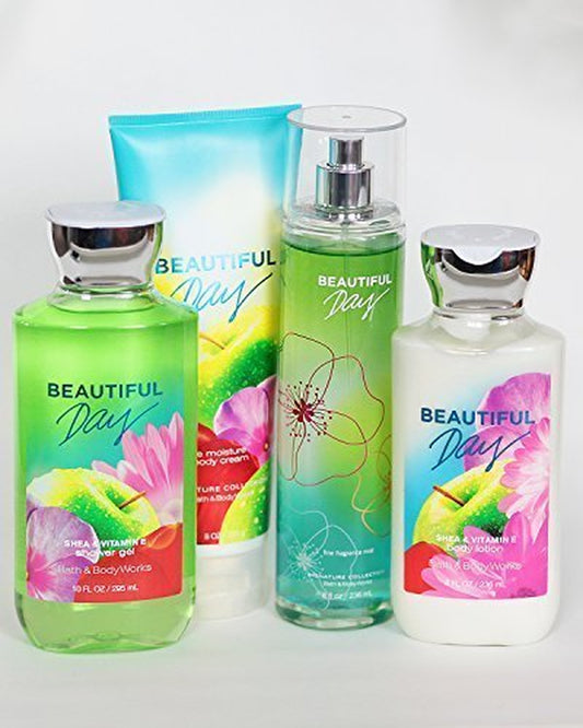 Bath and Body Works Beautiful Day Gift Set of Shower Gel, Lotion, Mist and Body Cream by N/A Health & Beauty > Personal Care > Cosmetics > Bath & Body Bath & Body Works   