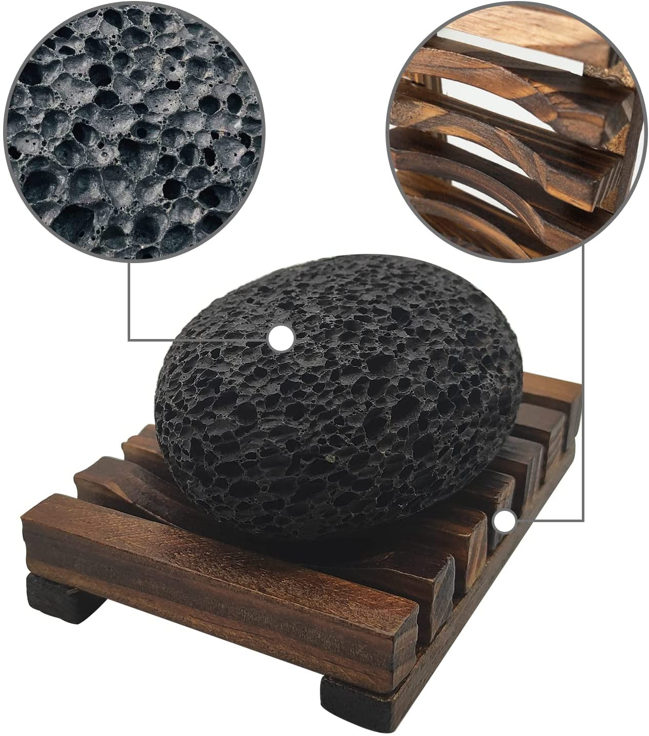 Pumice Stone for Foot, Natural Earth Lava Shower Pumice Stone Black, Exfoliating Rock for Feet, Pedicure Rocks, Stone for Skin Scrubber, Pedicure Exfoliator Tools Scrubber Health Foot Care Health & Beauty > Personal Care > Foot Care DICOBEE   