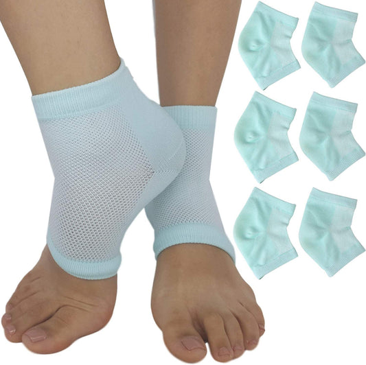 Moisturizing Socks for Cracked Heel Repair - Dry Heels Treatment for Rough Feet, Toeless Aloe Lotion Moisturizer Silicone Gel Lined Moisture Spa Heel Socks Pedicure Foot Care for Women Men Fits Most Health & Beauty > Personal Care > Foot Care ARMSTRONG AMERIKA Green Fits Most 