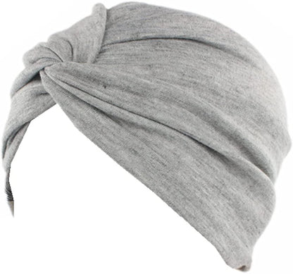 Beauty YFJH Chemo Sleep Turban Headwear Scarf Beanie Cap Hat for Cancer Patient Hair Loss Apparel & Accessories > Clothing Accessories > Headwear beauty YFJH Grey  