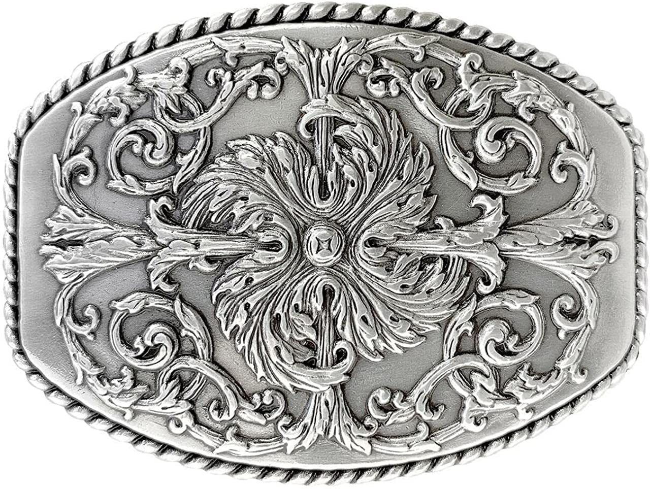 Western Floral Eagle Dogs Birds Star Replacement Belt Buckle Fits 1-1/2"(38Mm) Belt Strap-Multi-Style Options Apparel & Accessories > Clothing Accessories > Belt Buckles Belts.com Type Buckle T3 - Ha0016 Antique Silver 1-1/2" 