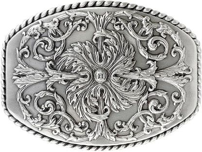 Western Floral Eagle Dogs Birds Star Replacement Belt Buckle Fits 1-1/2"(38Mm) Belt Strap-Multi-Style Options Apparel & Accessories > Clothing Accessories > Belt Buckles Belts.com Type Buckle T3 - Ha0016 Antique Silver 1-1/2" 
