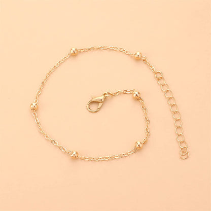 Gold Anklets for Women Dainty Link Ankle Bracelets Chain Adjustable Pearl Charm Anklet Beach Jewelry for Teen Girls Mom Birthday (Gold, One Size) Apparel & Accessories > Jewelry > Anklets Generic   