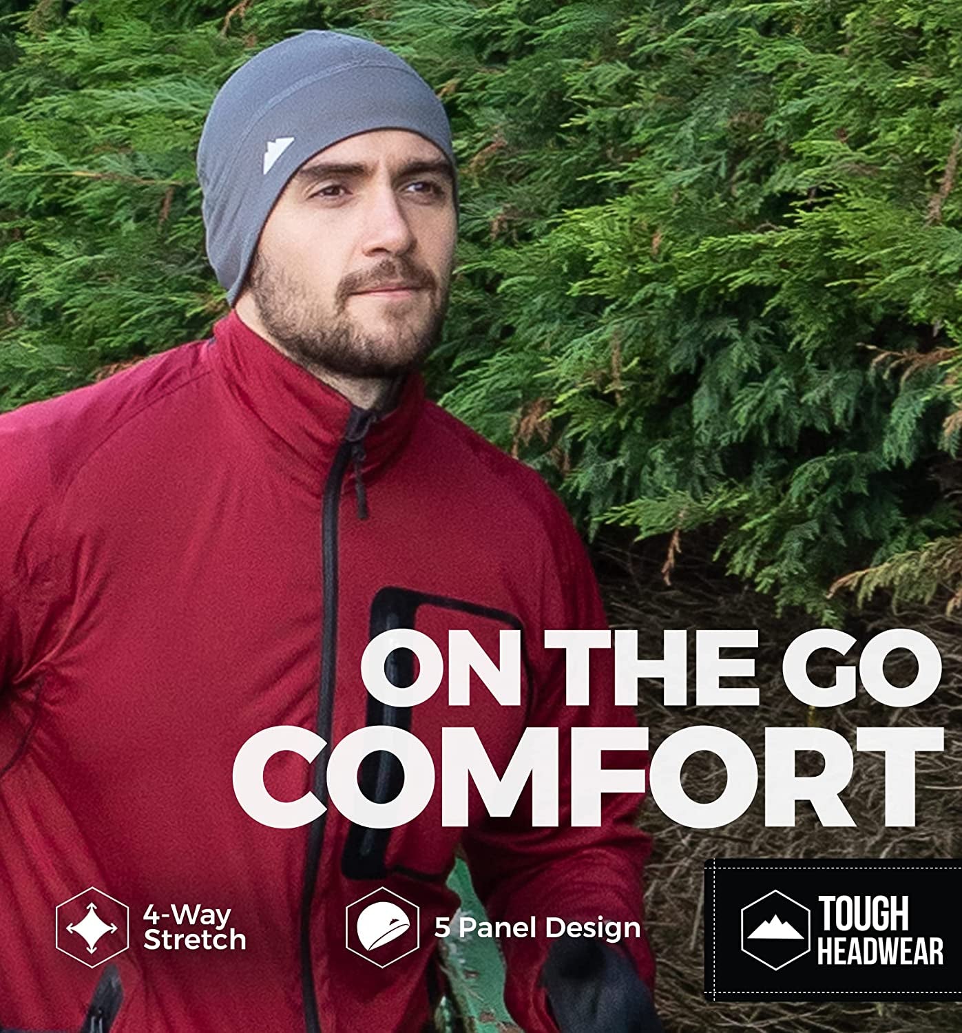 Skull Cap Helmet Liner Running Beanie - Winter Thermal under Helmet Cycling Head Hat - Ultimate Moisture Wicking Performance Apparel & Accessories > Clothing Accessories > Headwear Tough Headwear   
