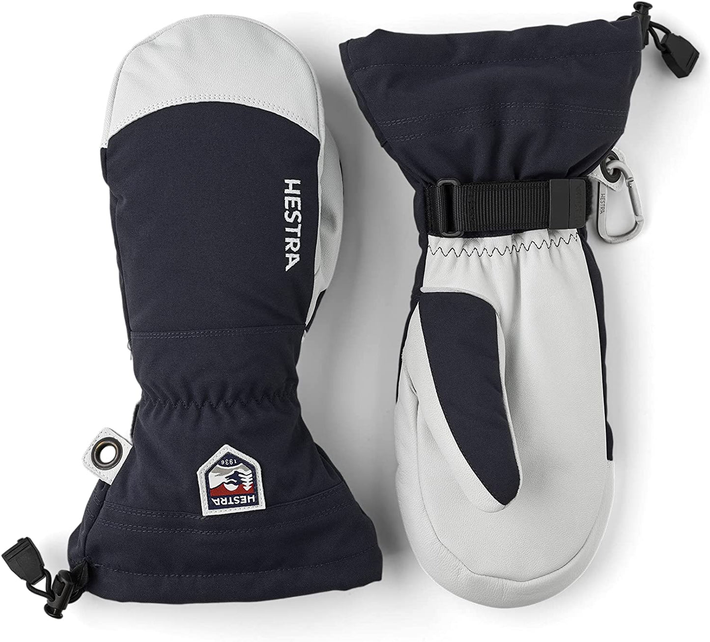 Hestra Army Leather Heli Ski Glove - Classic Snow Mitten for Skiing, Snowboarding and Mountaineering Apparel & Accessories > Clothing Accessories > Gloves & Mittens Hestra Navy 6 