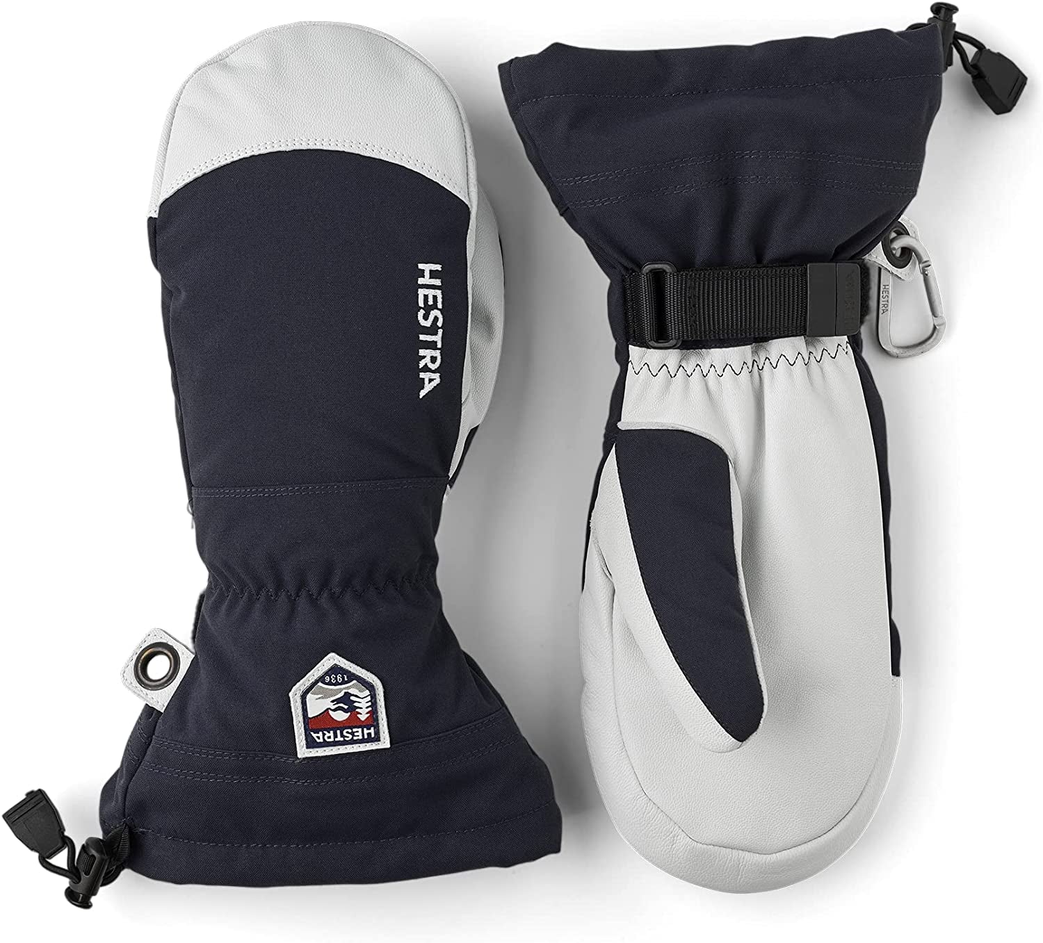Hestra Army Leather Heli Ski Glove - Classic Snow Mitten for Skiing, Snowboarding and Mountaineering Apparel & Accessories > Clothing Accessories > Gloves & Mittens Hestra Navy 6 