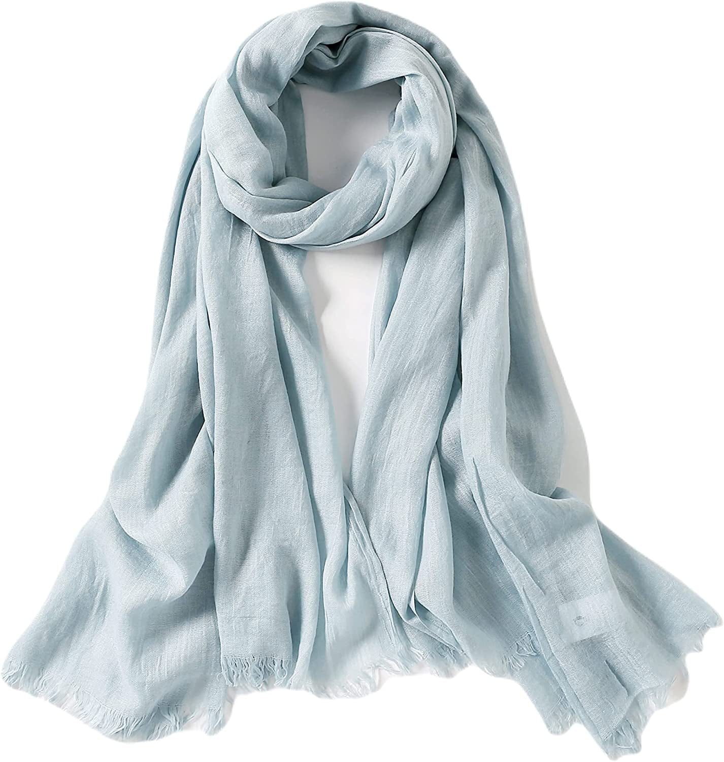 Jeelow Cotton Feel Scarf Shawl Wrap Soft Lightweight Scarves and Wraps for Men Women Apparel & Accessories > Clothing Accessories > Scarves & Shawls Jeelow Pastel Green  