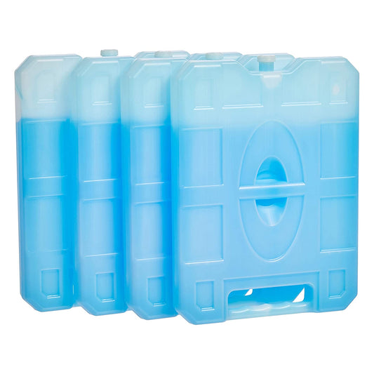 Reusable Hard Sided Rectangular Ice Pack, 10.4" X 7.9" X 1.2", Blue, Pack of 4 Apparel & Accessories > Jewelry > Anklets KYLIE MAX Large  