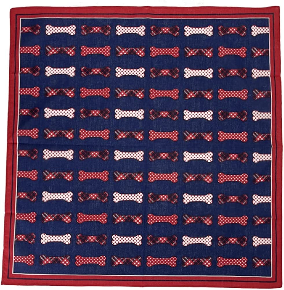 12Pcs Bandana 100% Cotton Custom Fashion Paisley Design Multifunctional Outdoor Square Handkerchief Apparel & Accessories > Clothing Accessories > Bandanas & Headties Vamqor Dog Bandana  