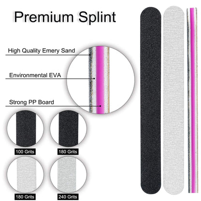 12PCS Nail Files,Professional Manicure Pedicure Tools Which Can Shape and Smooth Your Nails,Emery Boards Nail File for Acrylic Natural Nails,10Pcs Black 100/180 Grit and 2PCS Purple 180/240 Nail File Health & Beauty > Personal Care > Cosmetics > Cosmetic Tools > Nail Tools YINYIN   