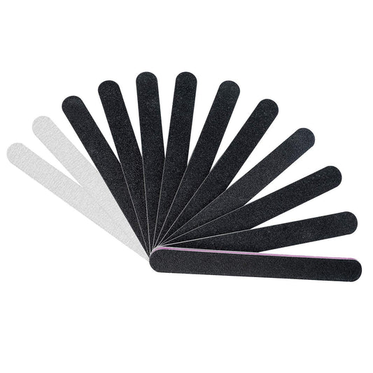 12PCS Nail Files,Professional Manicure Pedicure Tools Which Can Shape and Smooth Your Nails,Emery Boards Nail File for Acrylic Natural Nails,10Pcs Black 100/180 Grit and 2PCS Purple 180/240 Nail File Health & Beauty > Personal Care > Cosmetics > Cosmetic Tools > Nail Tools YINYIN   