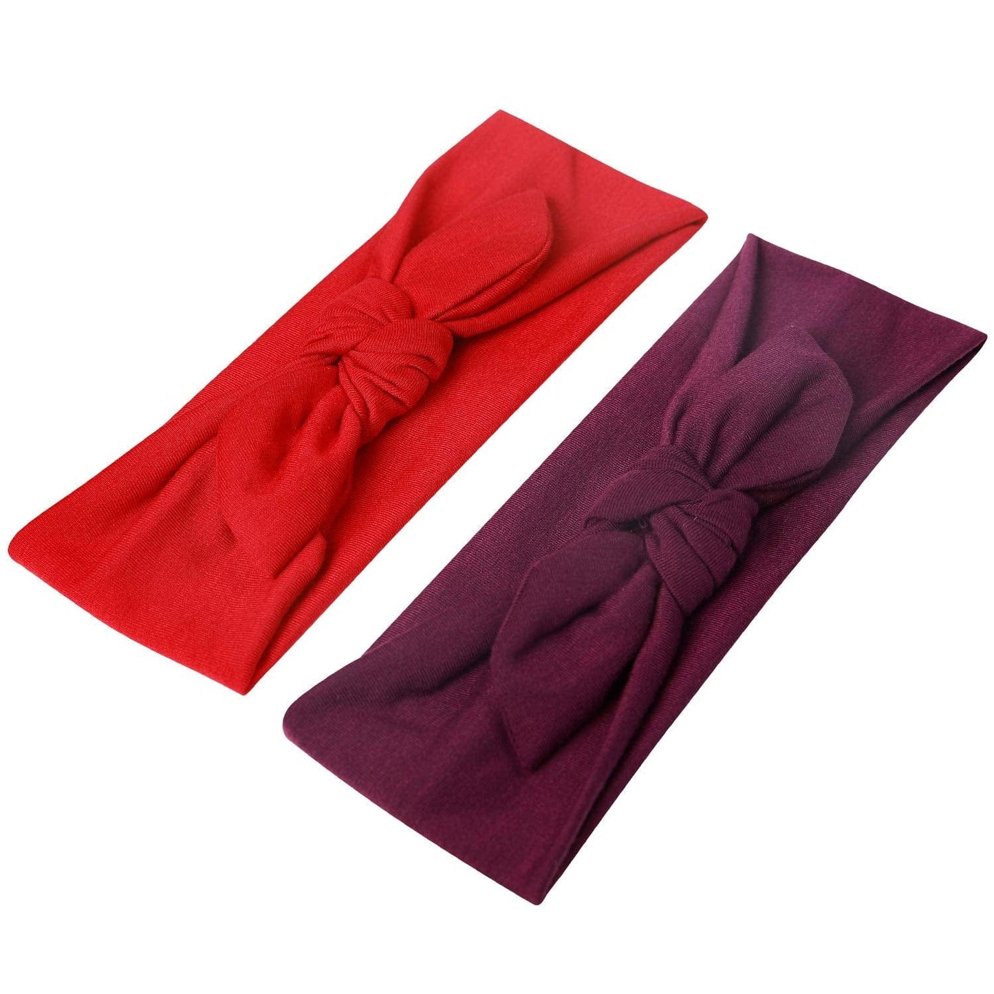 12Pcs Solid Color Women Headbands Headwraps Hair Band Cotton Stretchy Turban Bows Accessories for Women Fashion Sport Apparel & Accessories > Clothing Accessories > Bandanas & Headties Jeatonge   
