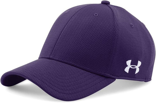 Under Armour Men'S Curved Brim Stretch Fit Cap, Purple/White, Medium/Large Apparel & Accessories > Clothing Accessories > Hats Under Armour   