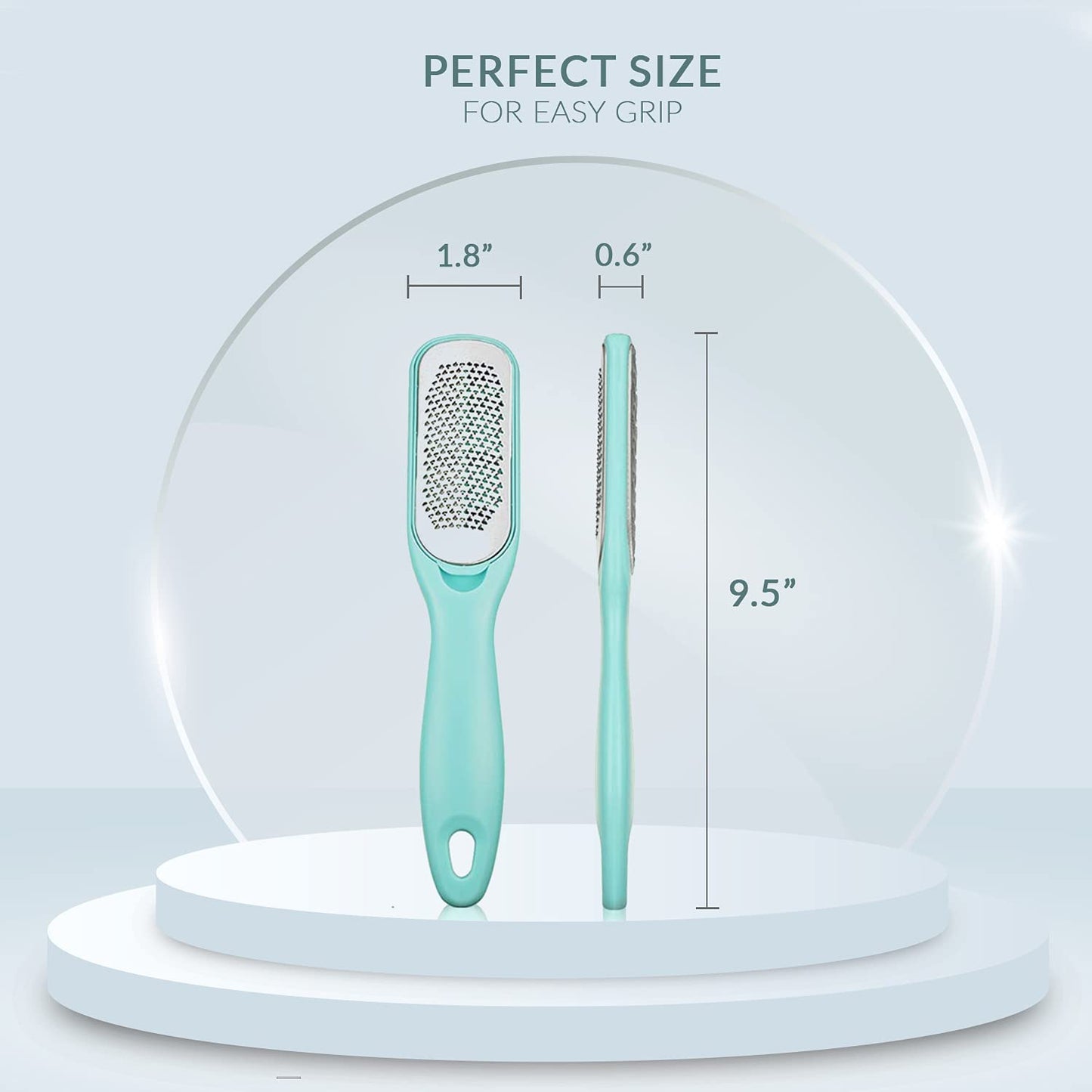 Callus Remover for Feet | Double-Sided Foot Scrub -Foot File -Dead Skin Remover -Foot Rasp for Exfoliation -Wet & Dry Feet Scrubber for Smoothing & Softening Feet -Pedicure Tool for Foot Care Health & Beauty > Personal Care > Foot Care Relax Tony   
