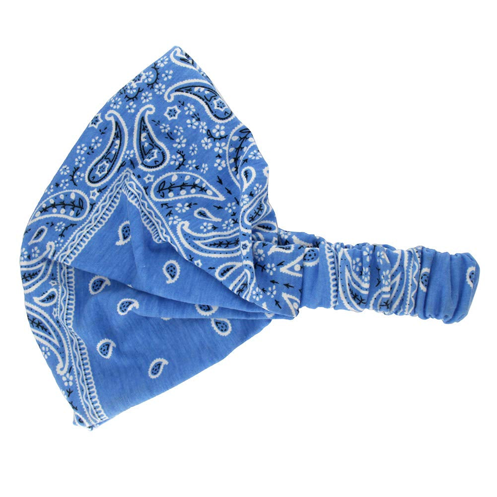 Carede Paisley Bandana Headband for Women with Elastic Yoga Headband Outdoor Hairband Adjustable Turban Headwrap,Pack of 6 Apparel & Accessories > Clothing Accessories > Bandanas & Headties DK   