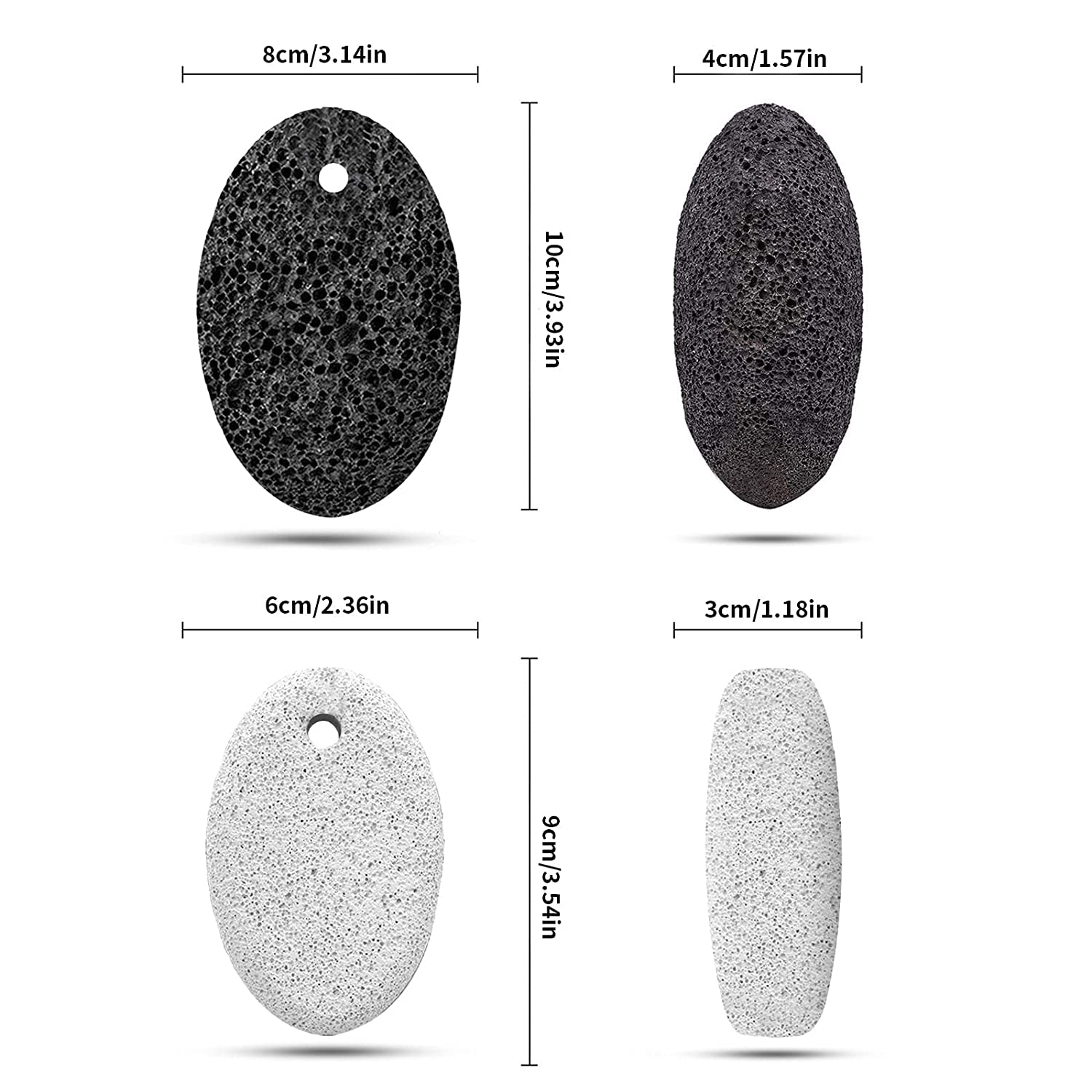 Symlis Natural Pumice Stone for Feet - Lava Callus Remover Feet - Health Foot Care - Pedicure Exfoliation Tool - Great for Corn Dead Skin Remover for Feet and Hands (2 Packs) Health & Beauty > Personal Care > Foot Care Symlis   