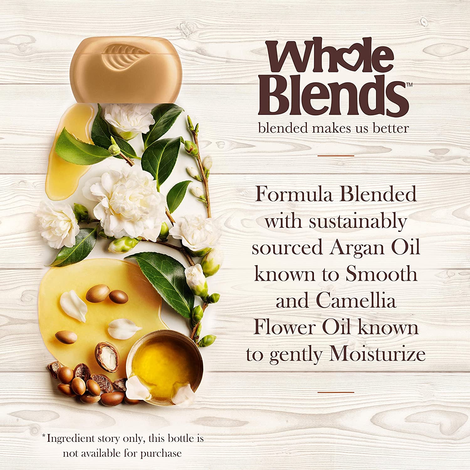 Garnier Whole Blends Illuminating Shampoo, Moroccan Argan Oil & Camellia Oil Infused Dry Hair Care for Silky, Shiny Hair, 12.5 Oz , 3 Count Health & Beauty > Personal Care > Hair Care Garnier   