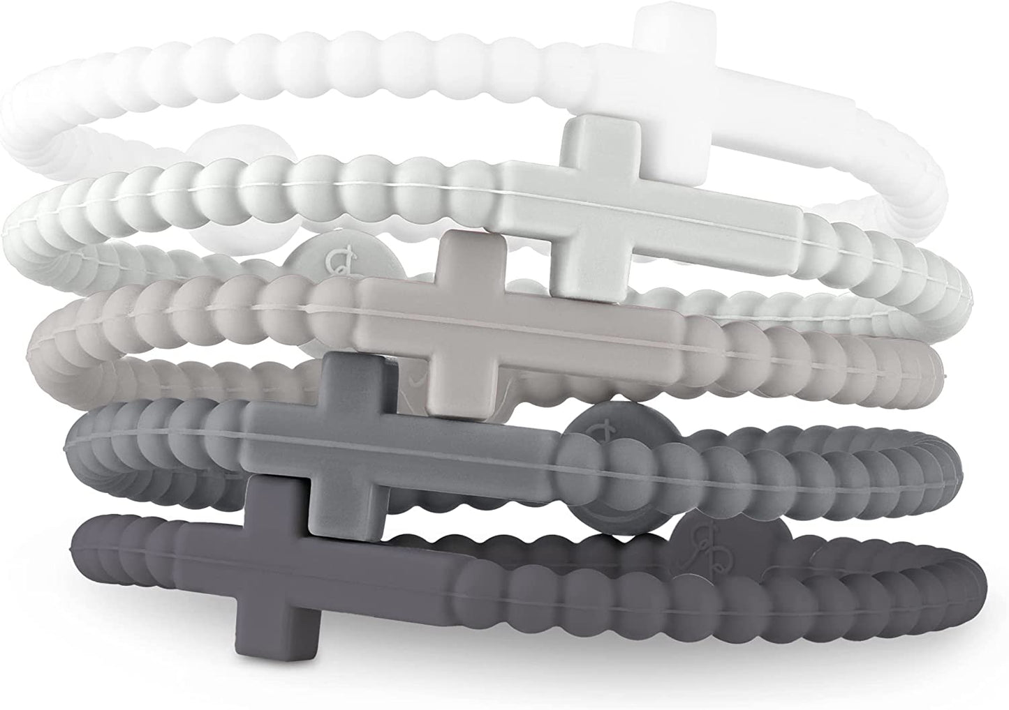 Ryan & Rose Jesus Bracelets - Cross Silicone Bracelet Apparel & Accessories > Jewelry > Bracelets Ryan & Rose Alloy Small 