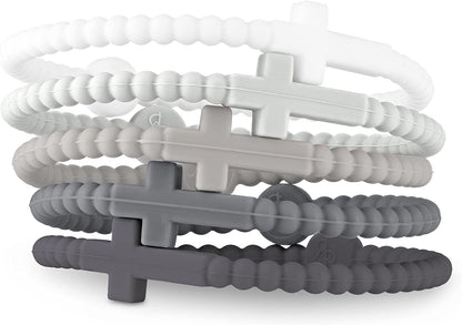 Ryan & Rose Jesus Bracelets - Cross Silicone Bracelet Apparel & Accessories > Jewelry > Bracelets Ryan & Rose Alloy Small 