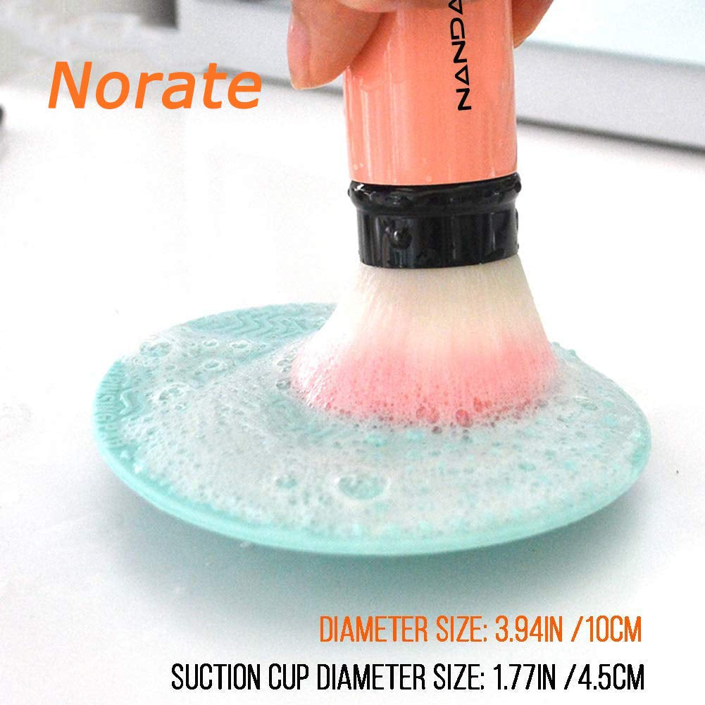 Brush Cleaning Mat, Silicone Makeup Cleaning Brush Scrubber Mat Portable Washing Tool Cosmetic Brush Cleaner with Suction Cup for Valentines Day Health & Beauty > Personal Care > Cosmetics > Cosmetic Tools > Makeup Tools Norate   