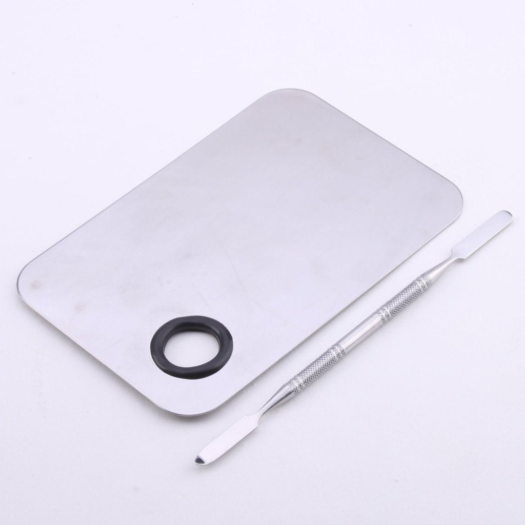 Goege Pro Stainless Steel Cosmetic Makeup Palette Spatula Tool (L5.9*W3.9 Inch) Health & Beauty > Personal Care > Cosmetics > Cosmetic Tools > Makeup Tools GOEGE   