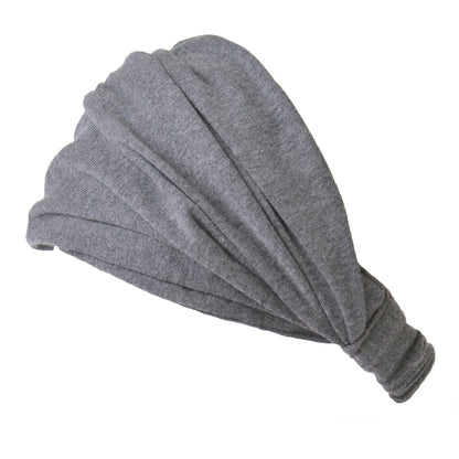 CHARM Casualbox | Organic Cotton Headband Pre-Tied Bandana Mens Womens Hairband Chemo Head Bands Navy Apparel & Accessories > Clothing Accessories > Bandanas & Headties CHARM Dark Gray  