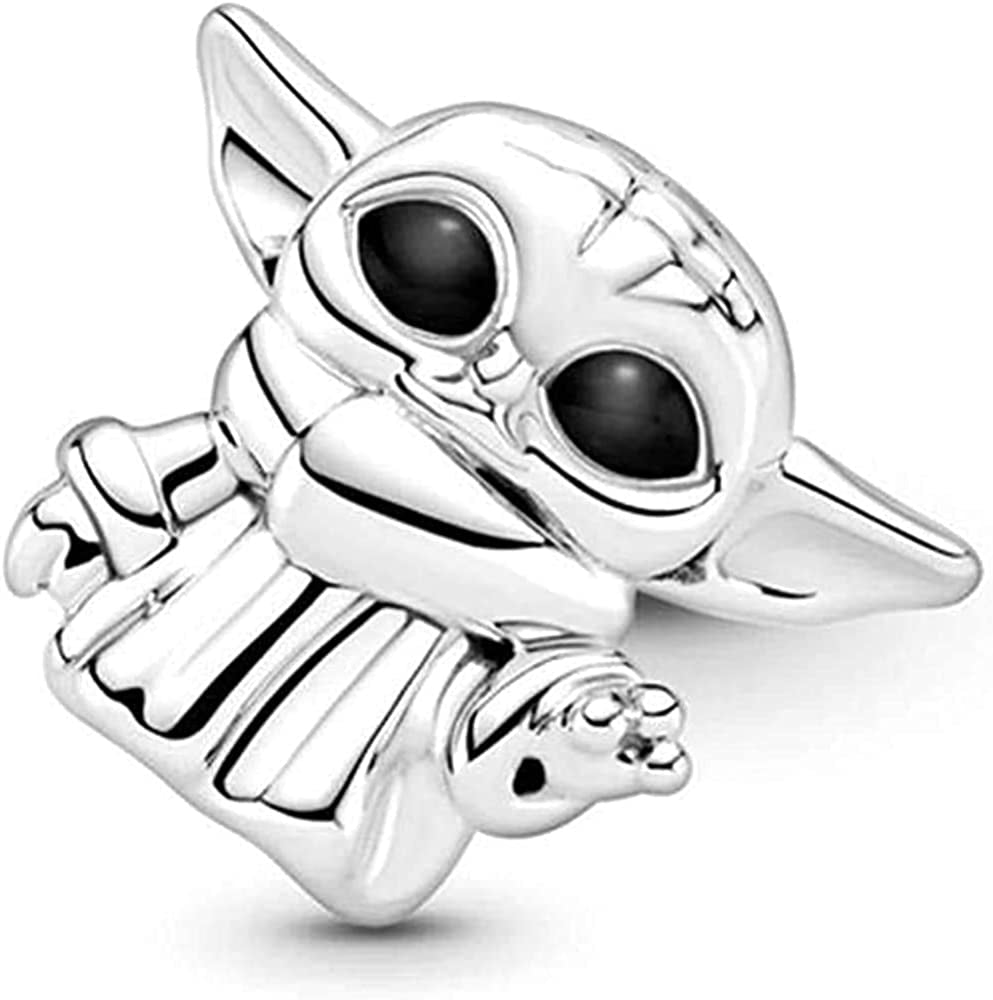 Baby Yoda the Child Charms for Pandora Bracelets Christmas Charm for Women Girl Pendant Bead Jewelry Gifts Apparel & Accessories > Jewelry > Bracelets TopLAD   