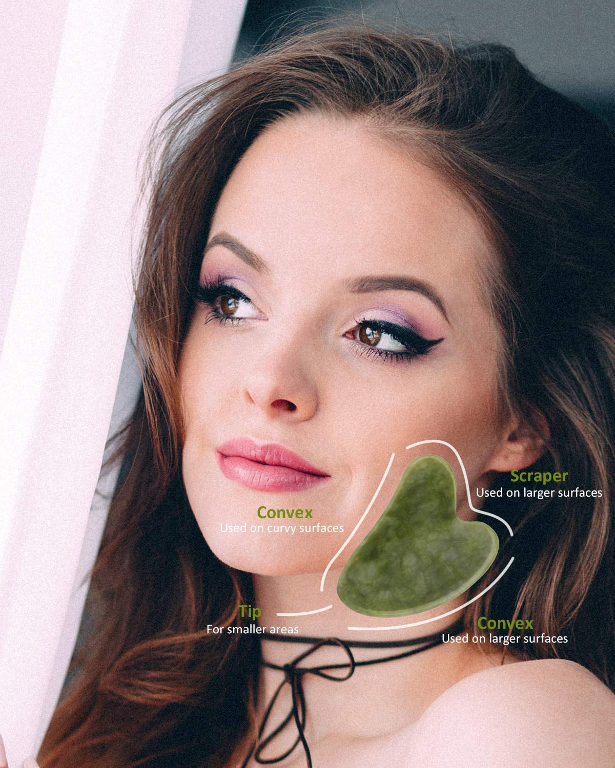 Jade Roller for Face, Jade Roller and Gua Sha Set, EUASOO 100% Real Natural Beauty Jade Facial Roller Massage Tool for Face Eyes Neck Body – anti Aging Beauty Treatment Health & Beauty > Personal Care > Cosmetics > Cosmetic Tools > Skin Care Tools EUASOO   