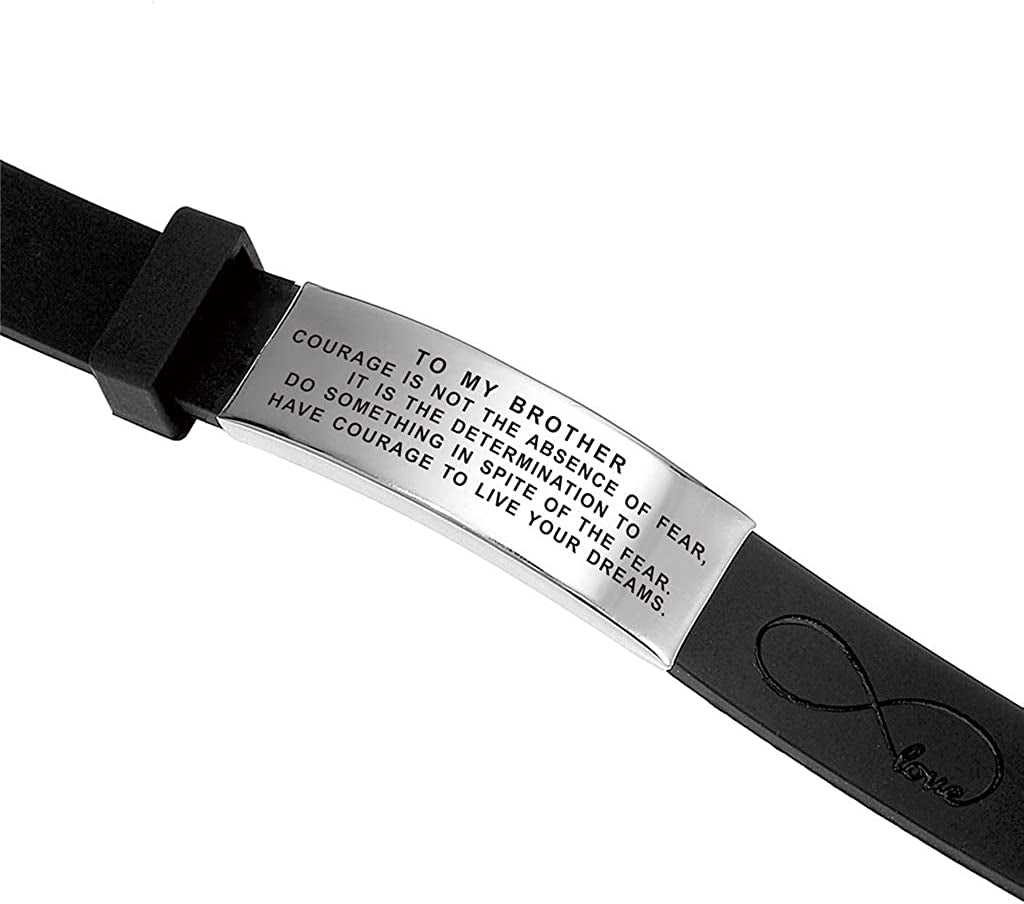 Inspirational Wristband Bracelet Gift Idea to My Brother in Law on Her Wedding Day from Sister Brother Apparel & Accessories > Jewelry > Bracelets Shenzhen Dihepeng Co.,Ltd   