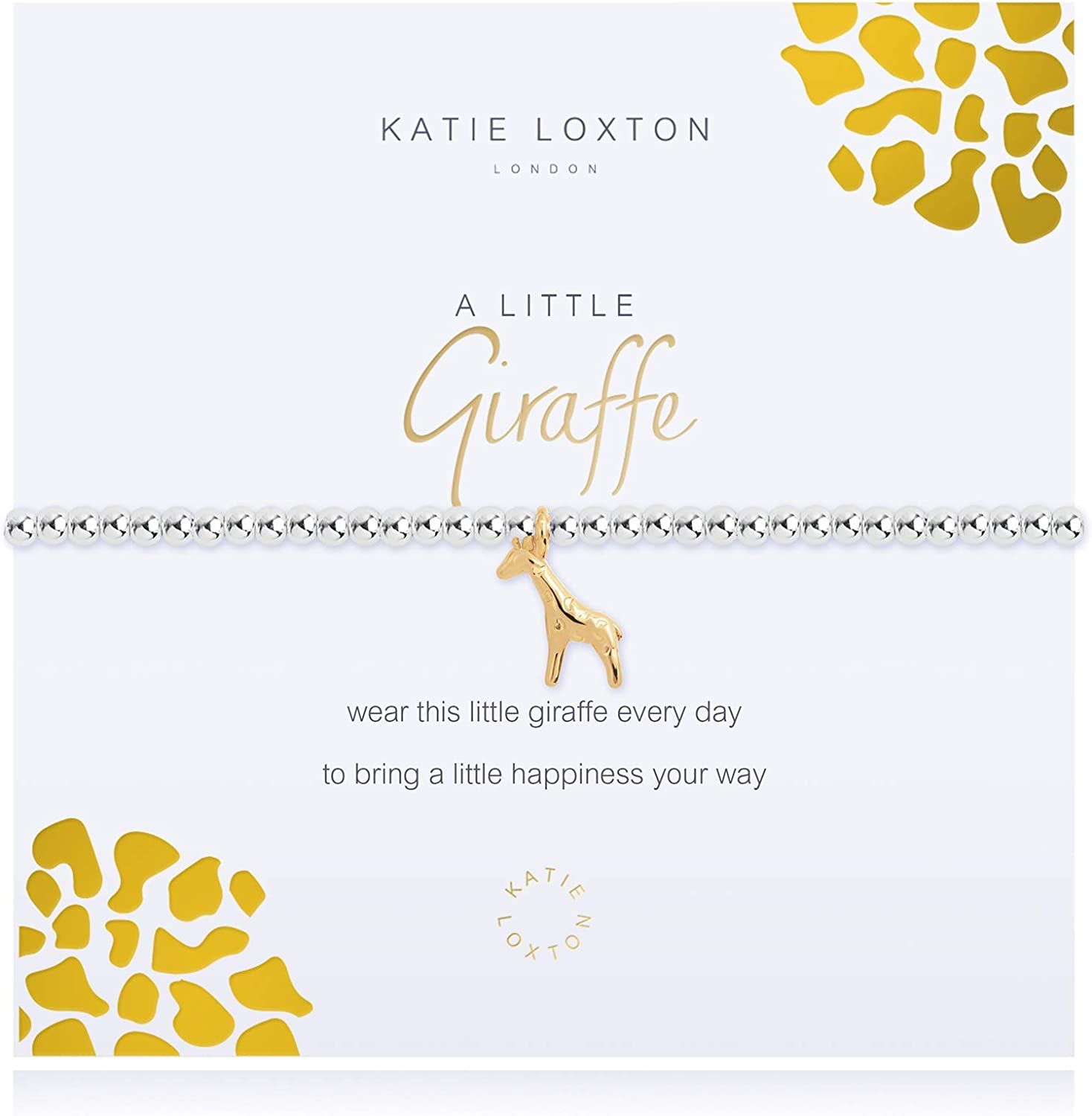 KATIE LOXTON a Little Animal Womens Stretch Adjustable Band Fashion Charm Bracelet Apparel & Accessories > Jewelry > Bracelets Katie Loxton Giraffe  