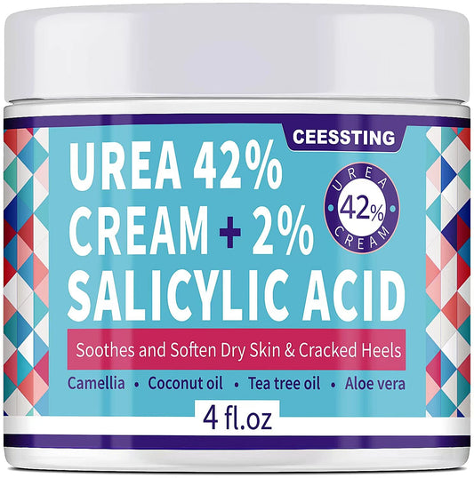 Urea Cream 42% for Feet, 4 Oz-A Complete Callus-Care, Designed to a Complete Foot Cream & Specially Designed for Dry & Cracked Feet, Hands, Heels, Elbows, Nails, Knees, Strengthens and Softens Skin Health & Beauty > Personal Care > Foot Care ENVISHA   