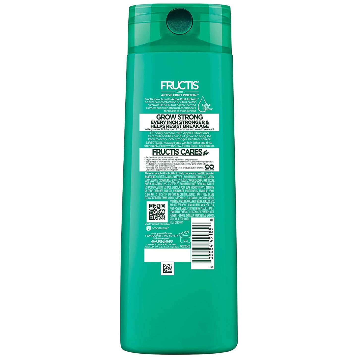 Garnier Hair Care Fructis Grow Strong Shampoo, 12.5 Fluid Ounce Health & Beauty > Personal Care > Hair Care Garnier   