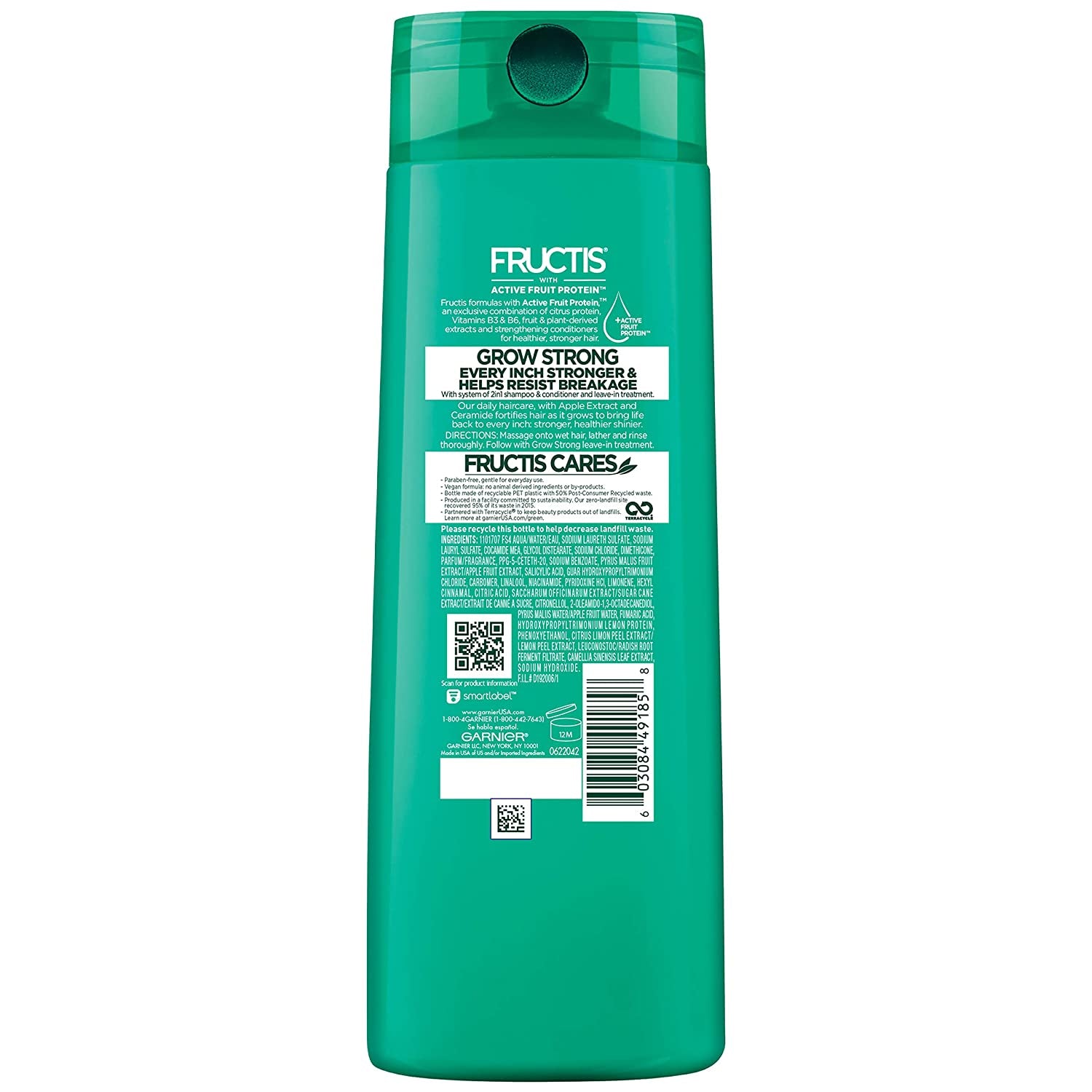 Garnier Hair Care Fructis Grow Strong Shampoo, 12.5 Fluid Ounce Health & Beauty > Personal Care > Hair Care Garnier   