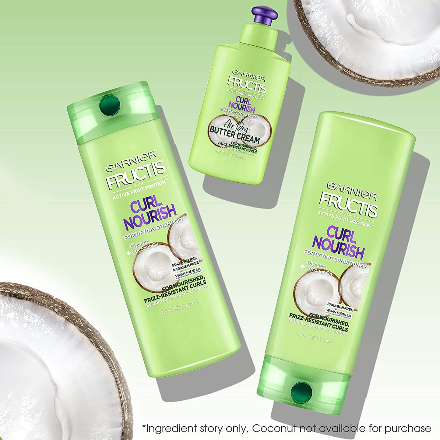 Garnier Hair Care Fructis Triple Nutrition Curl Nourish Conditioner, 12 Flu Health & Beauty > Personal Care > Hair Care Garnier   