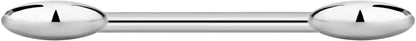 14G-16G Internally Threaded Titanium Straight Barbell Body Piercing Jewelry (Sold Individually) Apparel & Accessories > Jewelry > Body Jewelry Forbidden Body Jewelry 14G 6mm (1/4") 3mm Balls  