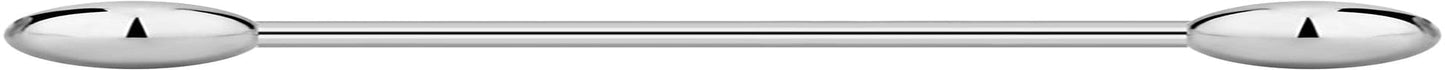 14G-16G Internally Threaded Titanium Straight Barbell Body Piercing Jewelry (Sold Individually) Apparel & Accessories > Jewelry > Body Jewelry Forbidden Body Jewelry 16G 12mm (1/2") 3mm Balls  