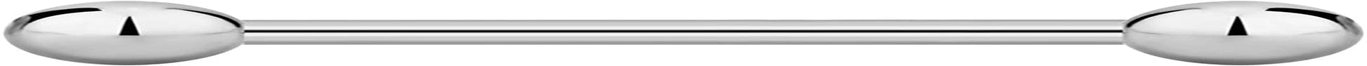 14G-16G Internally Threaded Titanium Straight Barbell Body Piercing Jewelry (Sold Individually) Apparel & Accessories > Jewelry > Body Jewelry Forbidden Body Jewelry 16G 12mm (1/2") 3mm Balls  