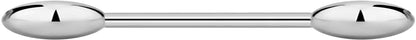14G-16G Internally Threaded Titanium Straight Barbell Body Piercing Jewelry (Sold Individually) Apparel & Accessories > Jewelry > Body Jewelry Forbidden Body Jewelry 16G 6mm (1/4") 3mm Balls  